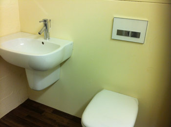 Toilet and sink units